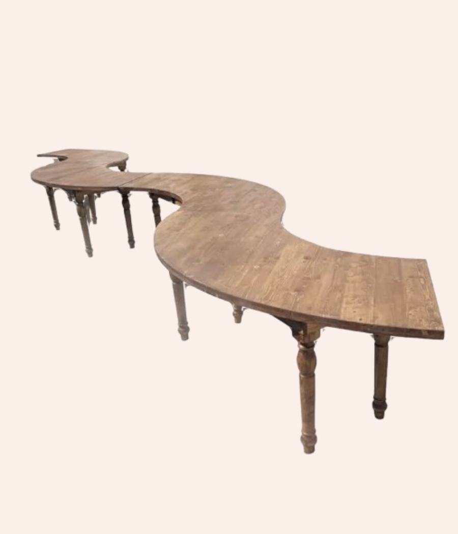 Farmhouse Serpentine Table