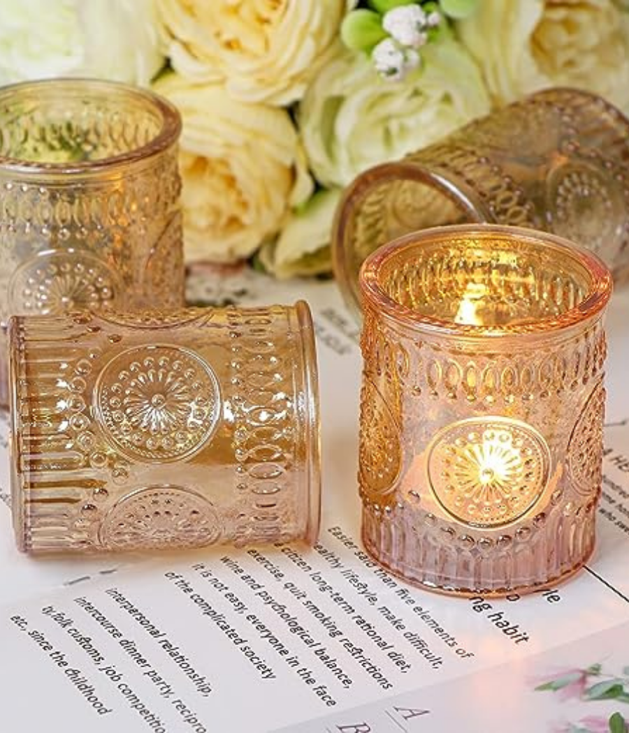 Gold Tealight Candle Holders