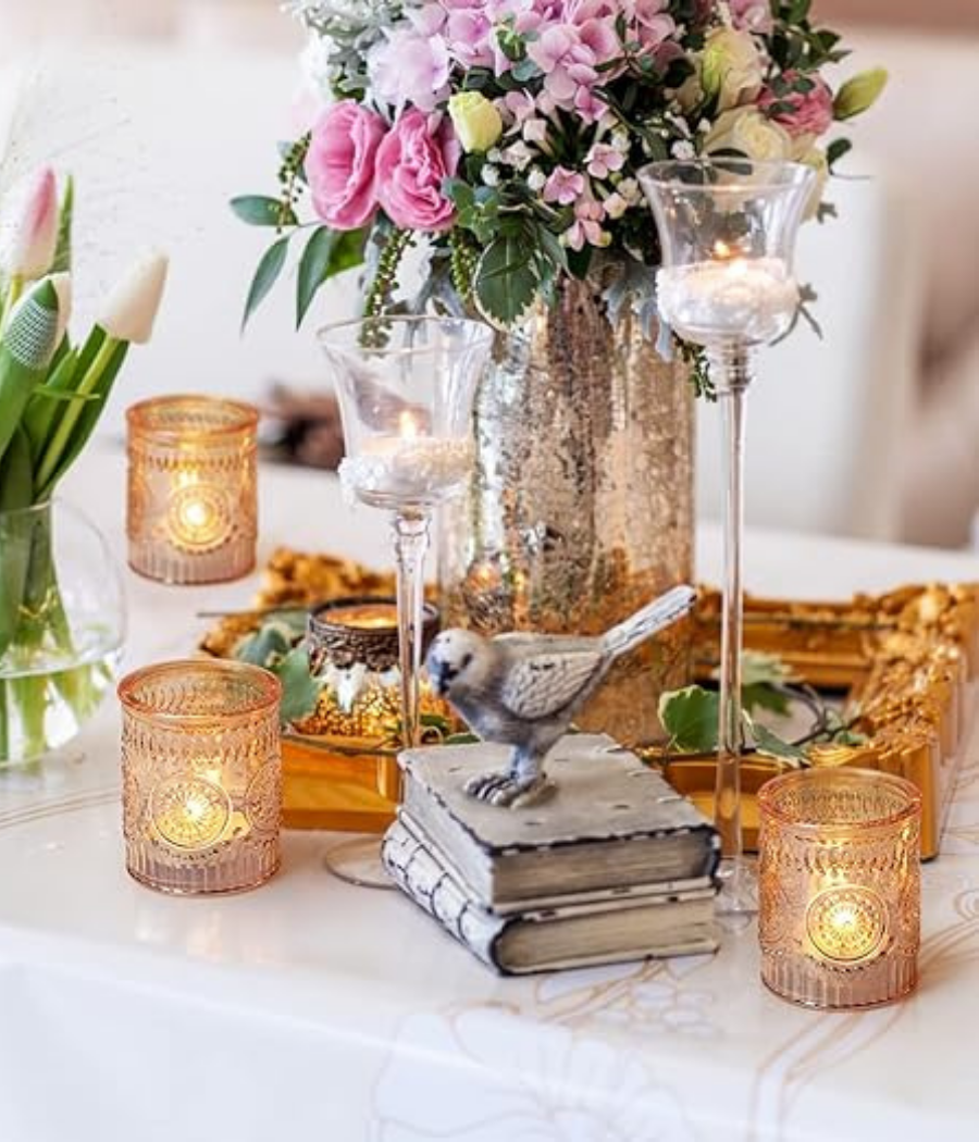 Gold Tealight Candle Holders