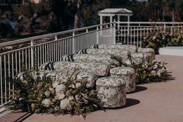 20PC Ottomans + Benches - Botanical Collection