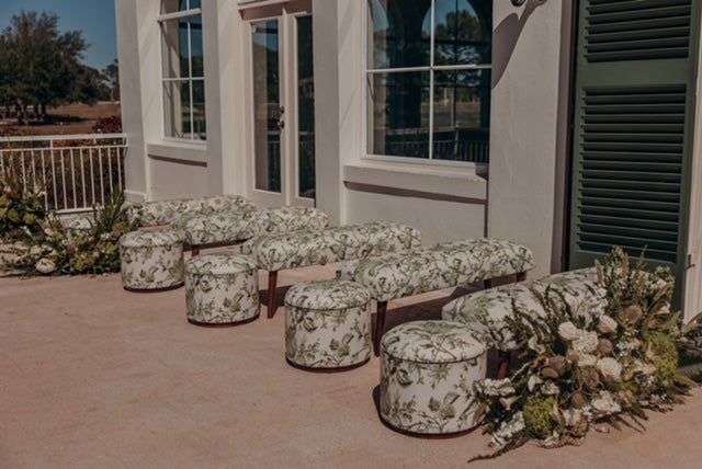 20PC Ottomans + Benches - Botanical Collection