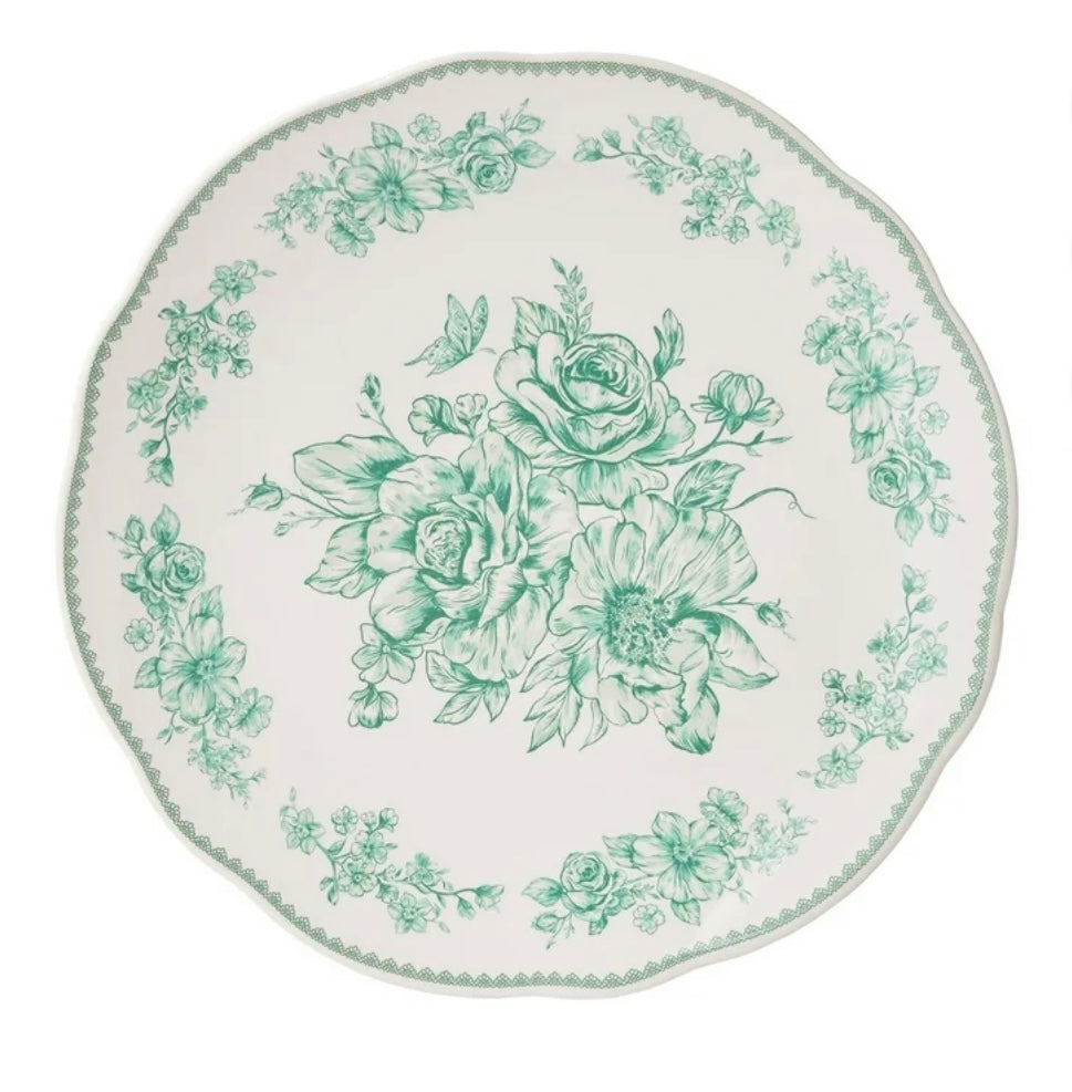 Garden Rose Scalloped Place Setting