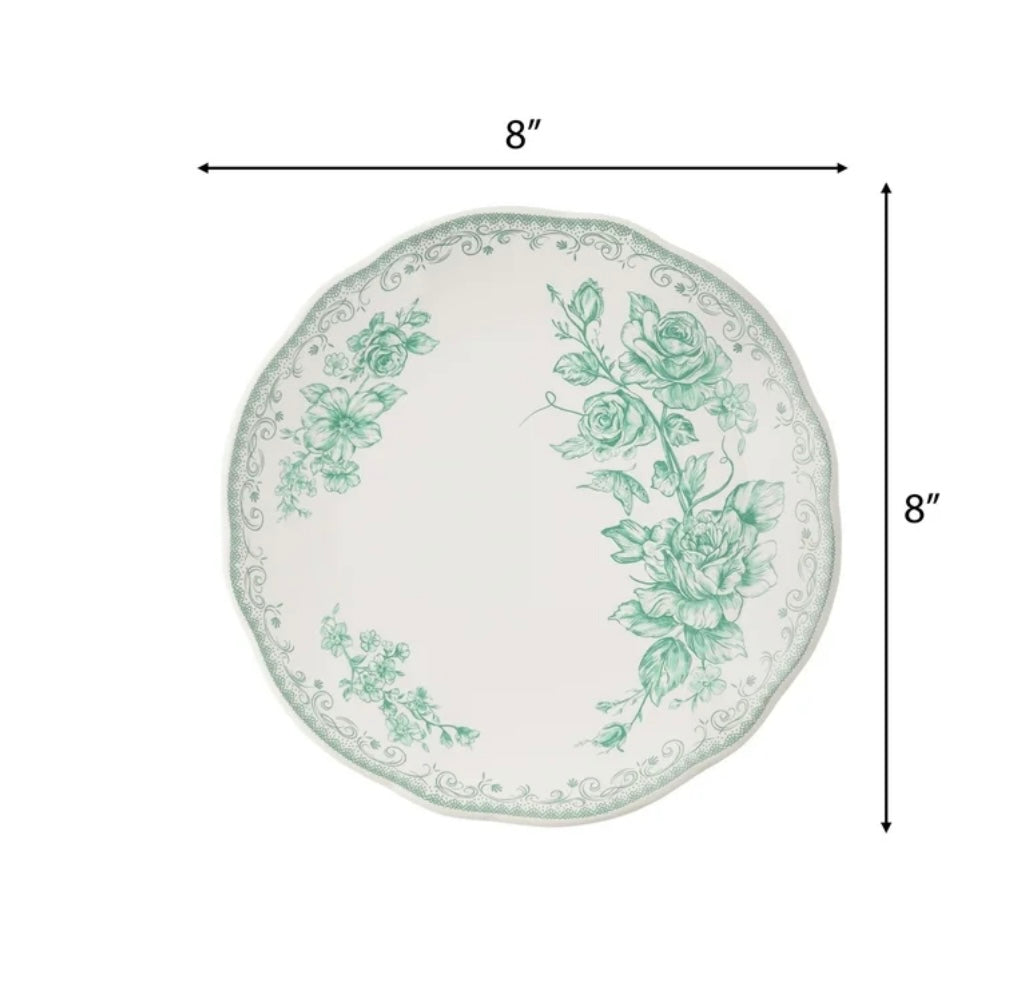 Garden Rose Scalloped Place Setting