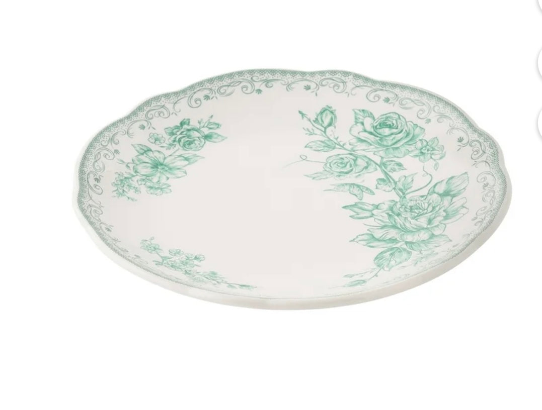 Garden Rose Scalloped Place Setting