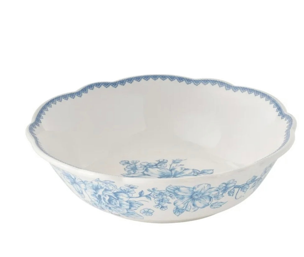 Sophia Blue Scalloped - 3 Piece Place Setting