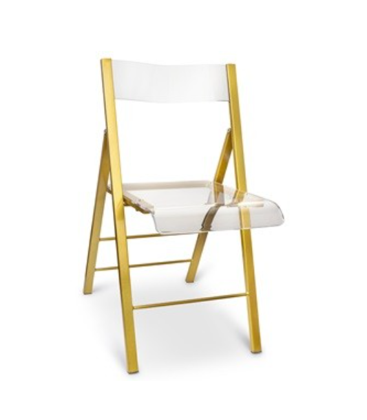 Gold folding chairs sale
