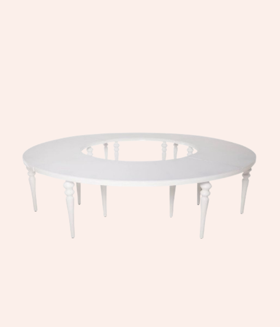 White Serpentine Table