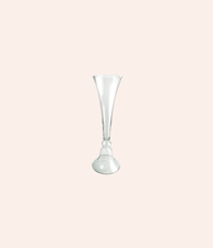 Clear Glass Trumpet Vases - 40" Tall