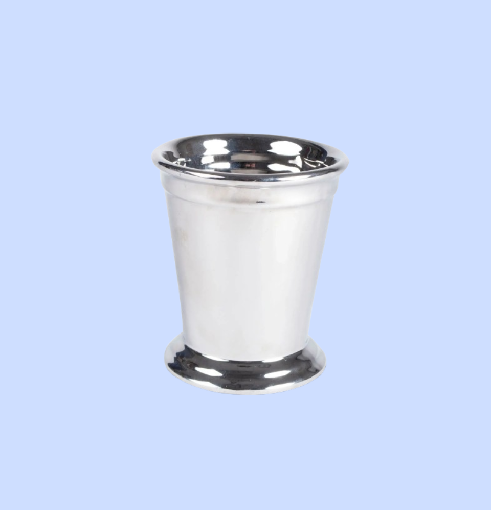 Ceramic Silver Julep Cups