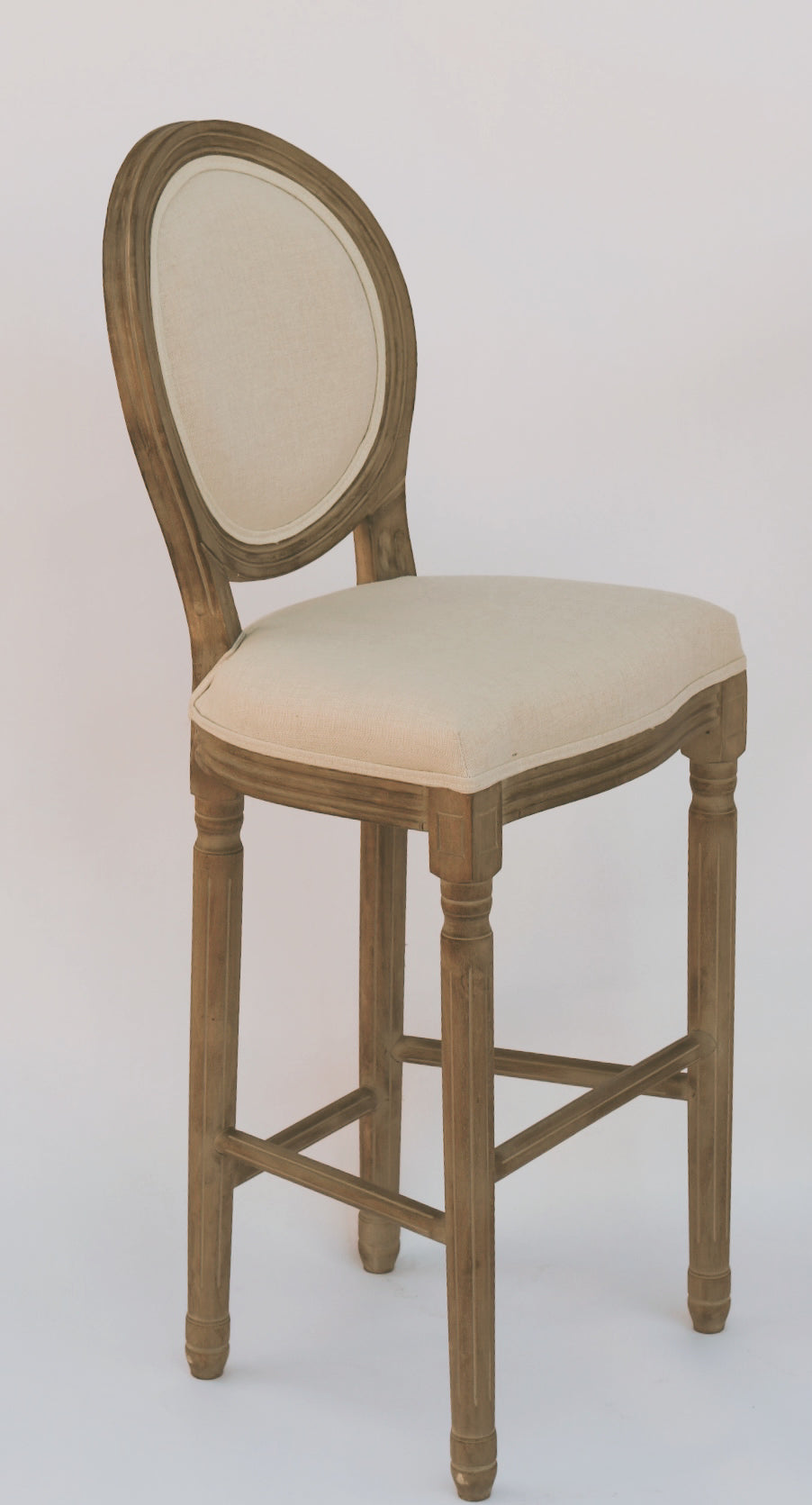 Oval Medallion Back Bar Chair