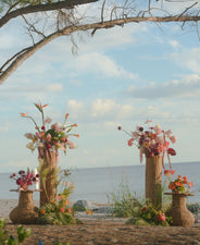 Tall Rattan Column