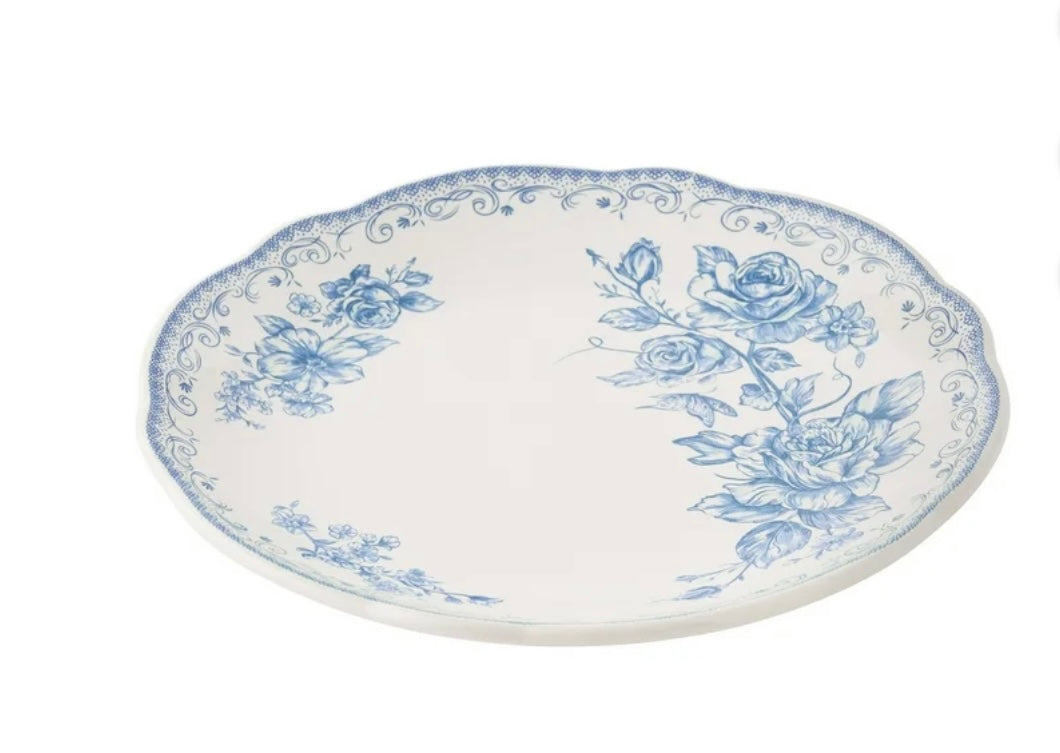 Sophia Blue Scalloped - 3 Piece Place Setting