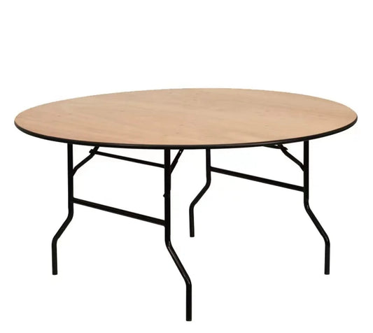 60" Foldable Round Dining Table For Rent