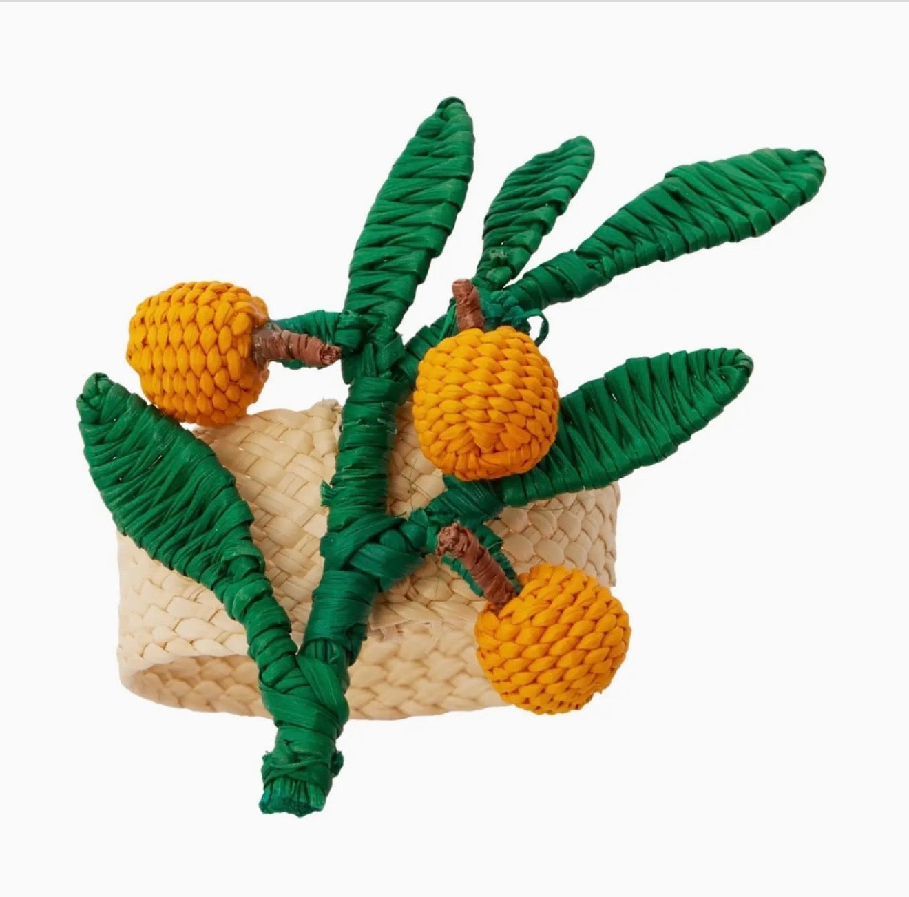 Woven Citrus Napkin Rings