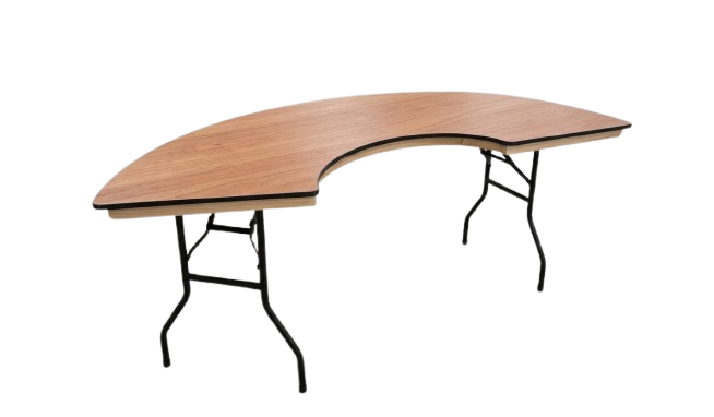 Serpentine Folding Banquet Table — 7.5 ft