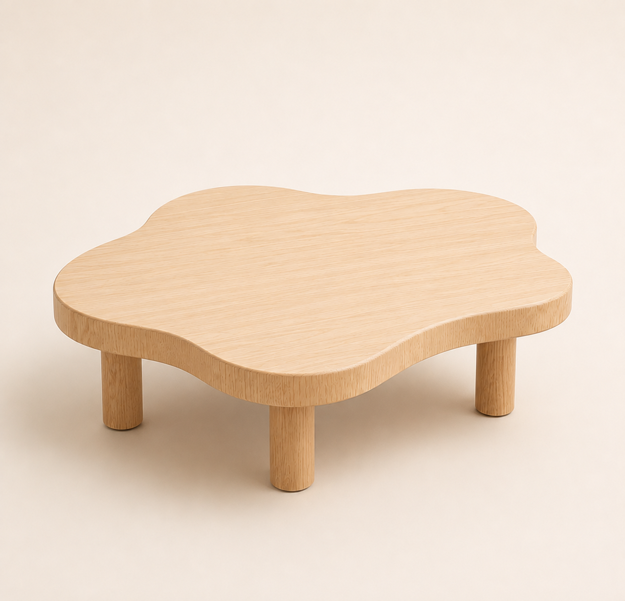 Free-Form Low Wood Table