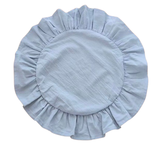Ruffled Solid Fabric Charger