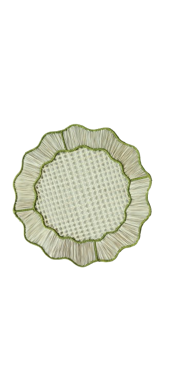 Scalloped Woven Charger Plate