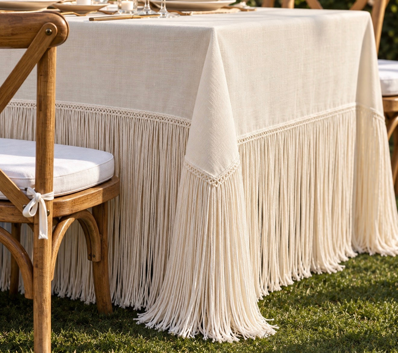Fringe Table Cloth - Rectangular