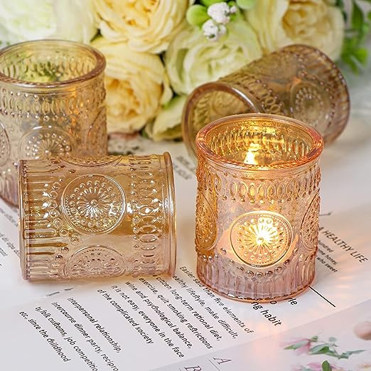 Gold Tealight Candle Holders