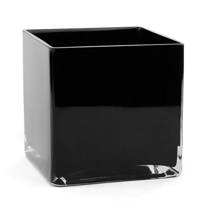 Black Square Glass Cubes